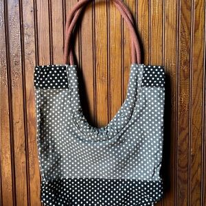 TOUTE by Maisonette 1977 - Polka Dot Tote Bag - Like New - Large Handbag